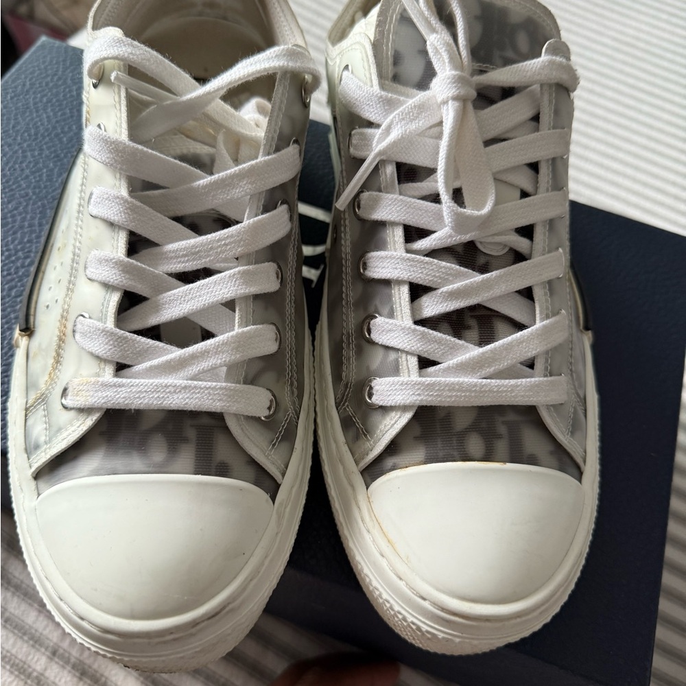 Dior Monochrome Lace-Up Sneakers